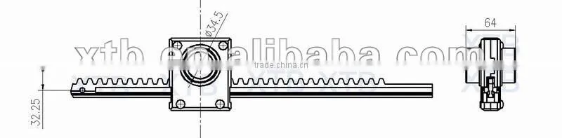 Aluminum Pinion,A Type,for greenhouse ventilation system