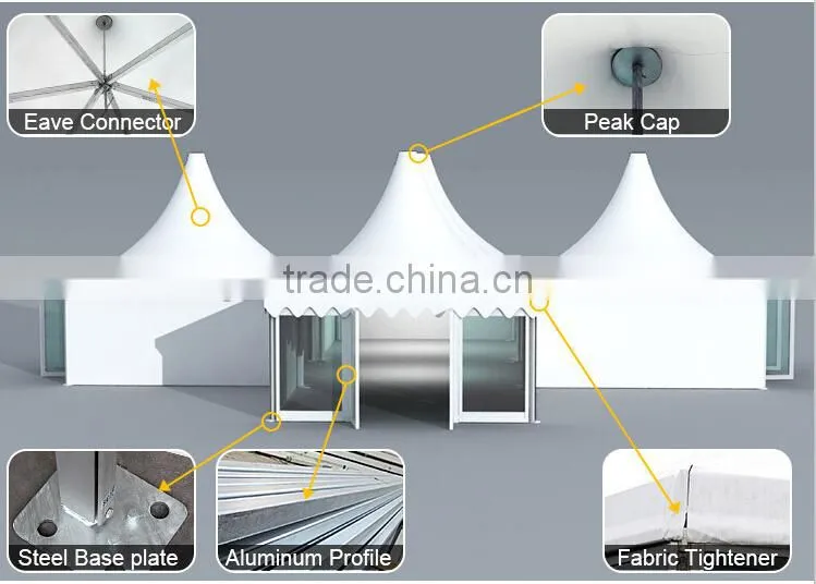 3X3m White Pvc Cheap Chinese Pagoda Party Event Tents
