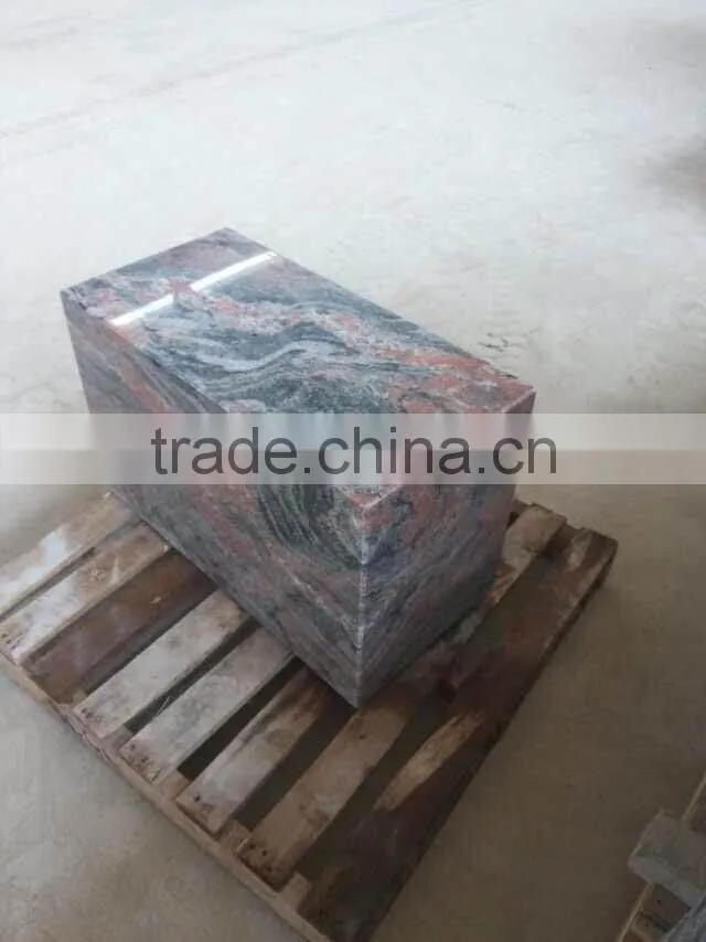 China Multicolor red granite park bench