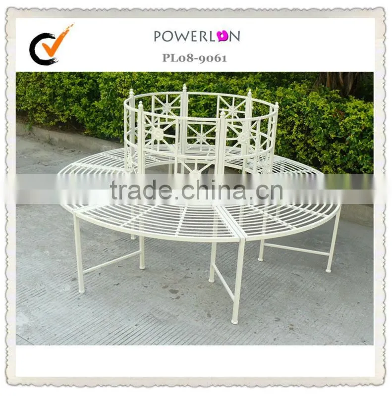 Vintage Garden Metal Round Tree Bench