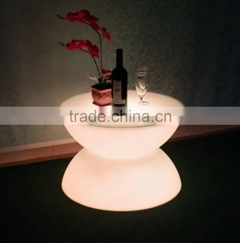 LED plastic rechargeable table furniture