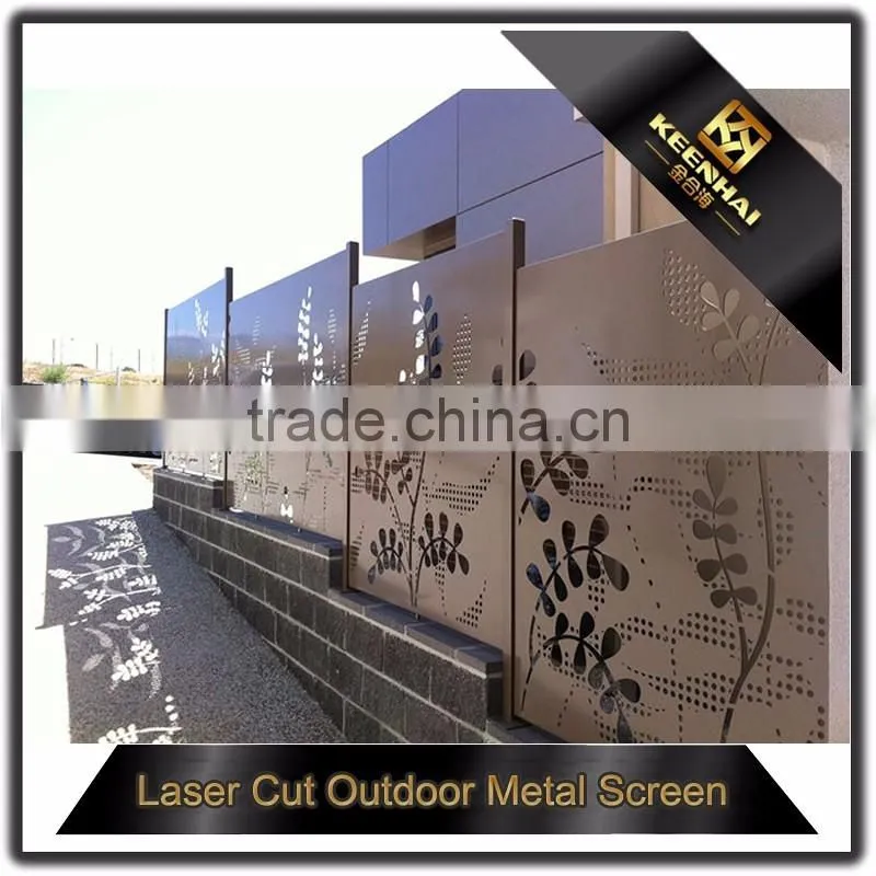Architectural Laser Cut Aluminum Decorative Outdoor Garden Yard Fencing