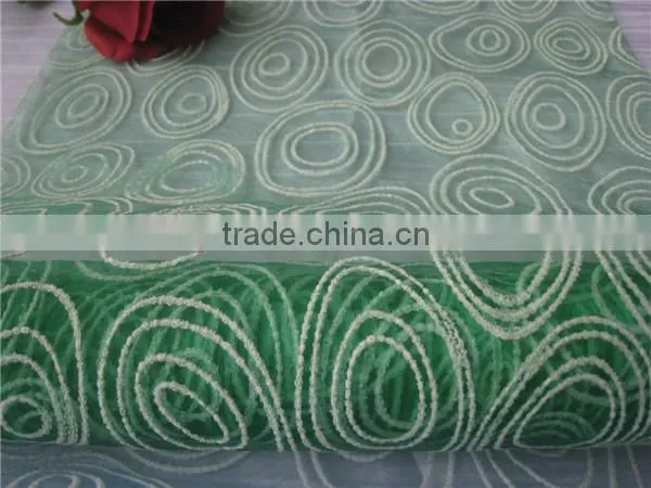 Cheap Organza Teal Table Cloth/Runner