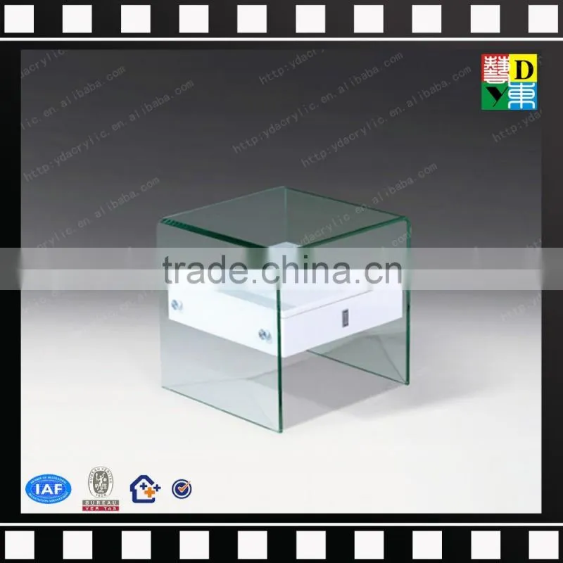 Modern clear plastic coffee table costom PMMA trunk coffee table high quality pure PMMA transparent table from china