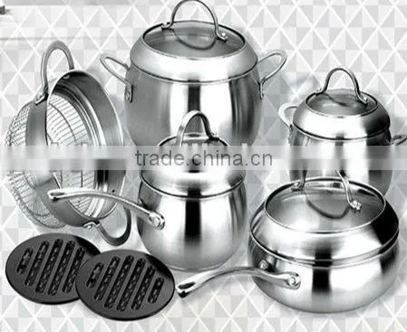 NEW ARRIVING STAINLESS STEEL COOKING POT SETS OF HIGH QUALITY AND LOW PRICE