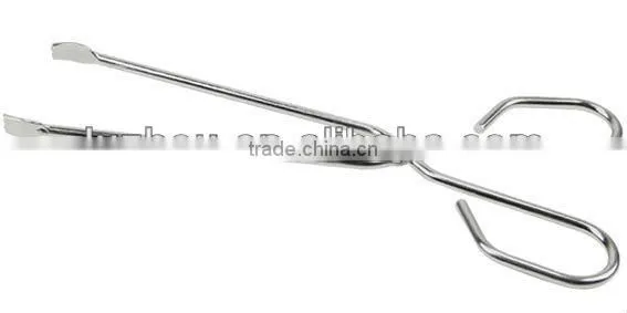 OASIS Food tong iron with powder coating plastic coating handle