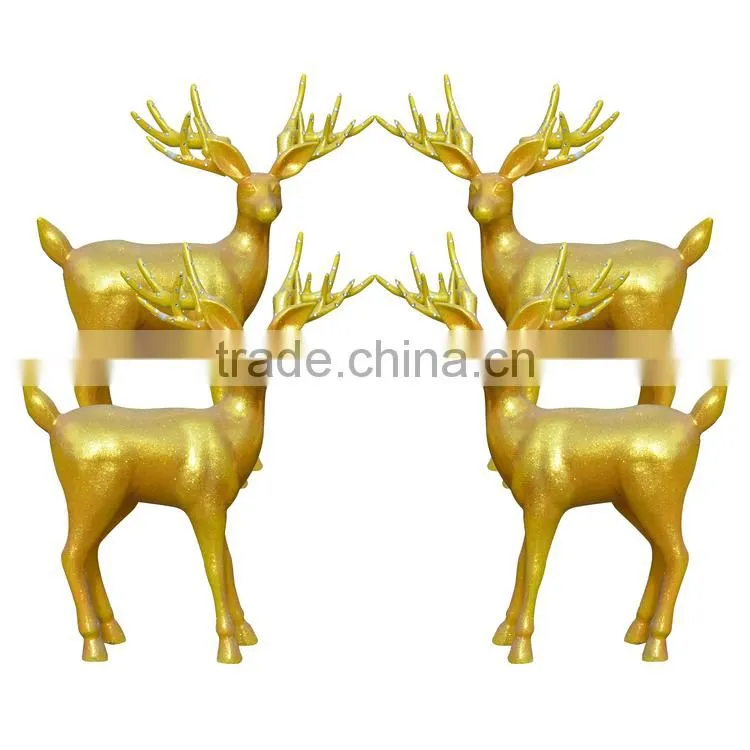 Fiber glass reindeer decoration statue