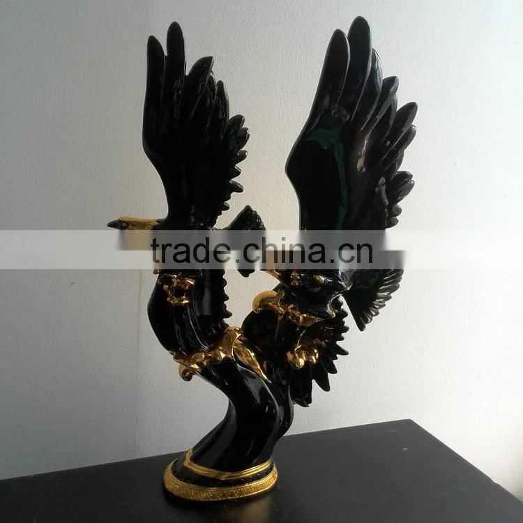Resin eagle statue