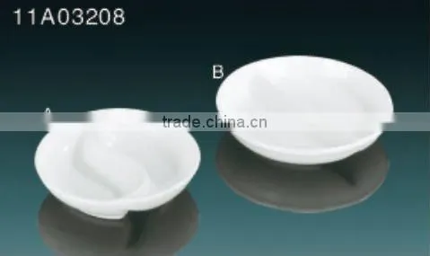 Tony snow white ceramic various size sauce dish
