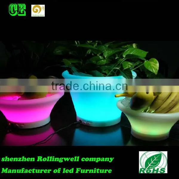 Illuminated Glowing Fruit Tray Plate,Led Serving Tray Plate