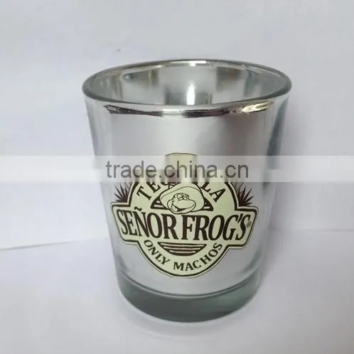 hot sale 3oz shot glass candle holder with customer design