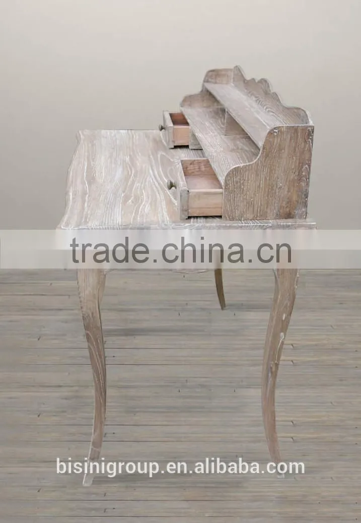 Antique finished kids study table, solid wood french countryside style kids homework & reading table - BF07-70353