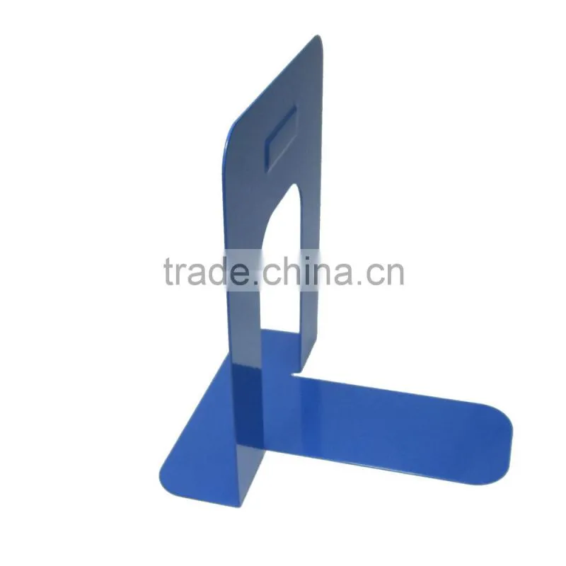Fresh colored simple design 6"metal desktop office bookend