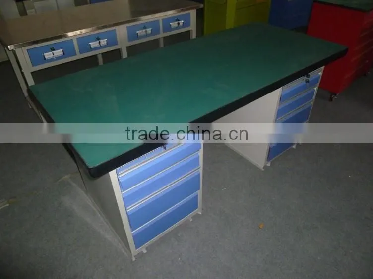 Hot Sales Multifunctional Metal Workbench with Staineless Steel Table Top