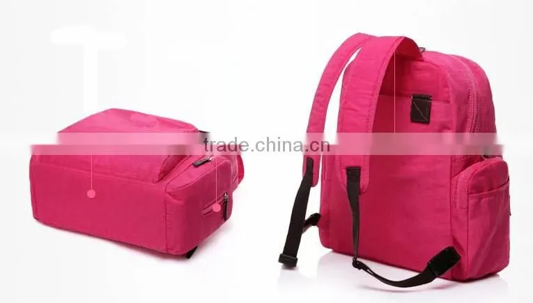 Handle and Shouldler Nylon Diaper Bag Backpack