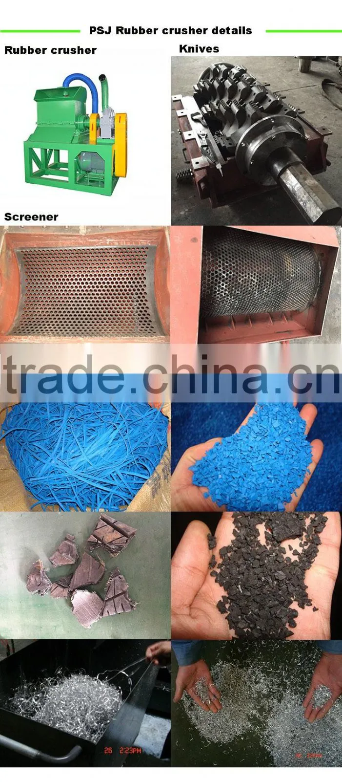 rubber secondary crusher for sale