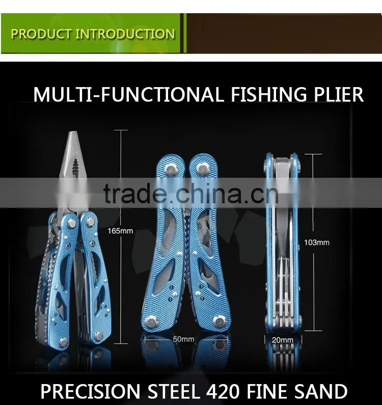 QJF-29 top quality multi-functional fishing tackle pliers