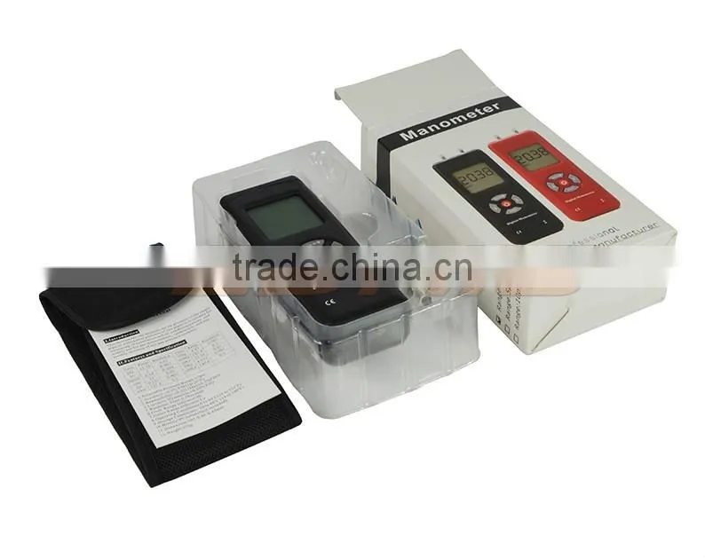 Digital Manometer Differential Air Pressure Gauge -2 to 2psi