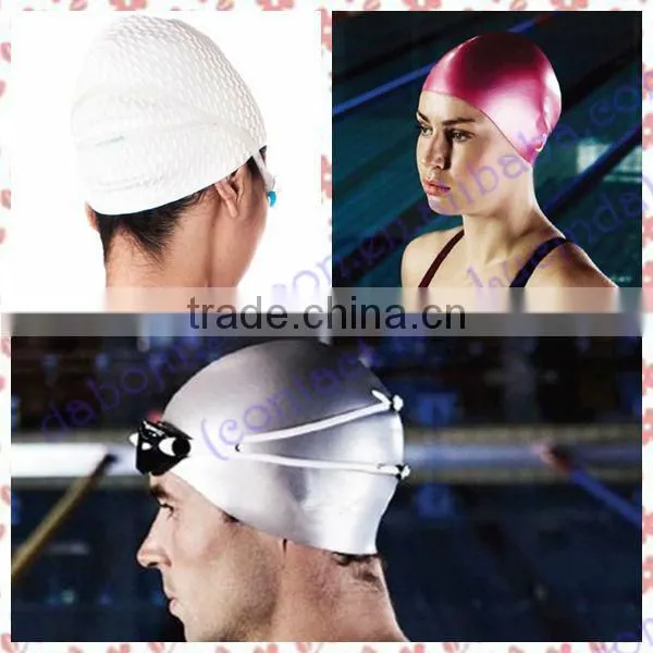 summer hats/swimming caps/silicone swimming hats(FDA, LFGB)