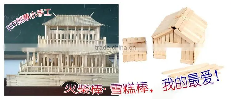 China ShangHai factory custom wood DIY models ice cream stick for models