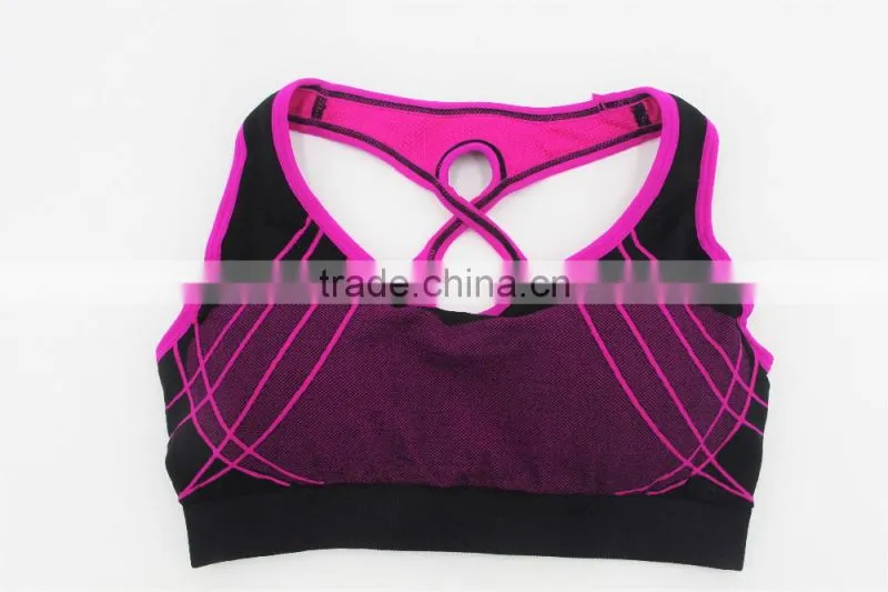Fashion Genie bra for athletes/new style seamless sports bra