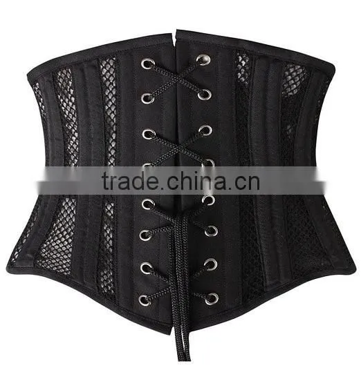 Women's breathable's net corset shaper slimmer work out waist trainer shapewear