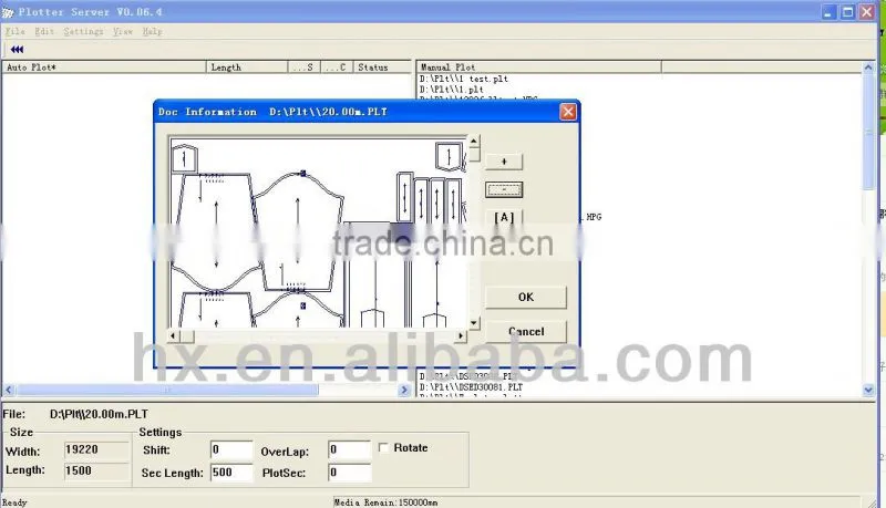 Rabbit Computerized control pattern Flat bed cutter plotter of apparel HC-6090