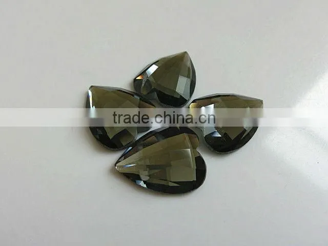 simulated diamond jewelry sew on garment heart shape