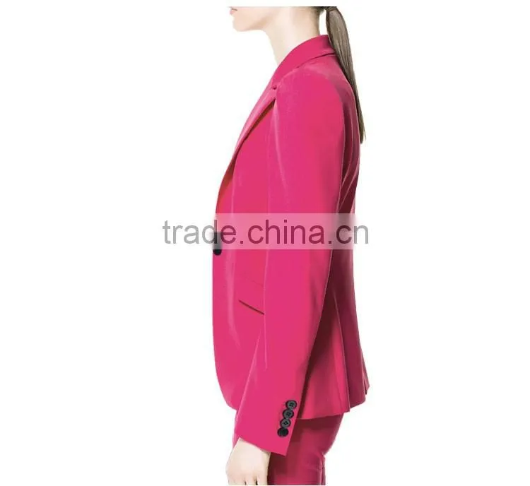 Guangzhou Factory Woman Jackets Apparel For Ladies Formal Blazer OEM