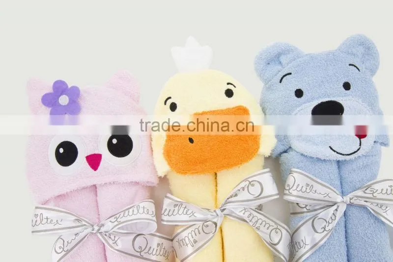 Baby Bath Towel Blanket Plush Toy Educational Hooded Washcloth Newborn Animal Design Baby Bathrobe