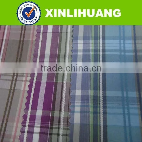 Checked yarn dyed shirting fabric shiriting fabric