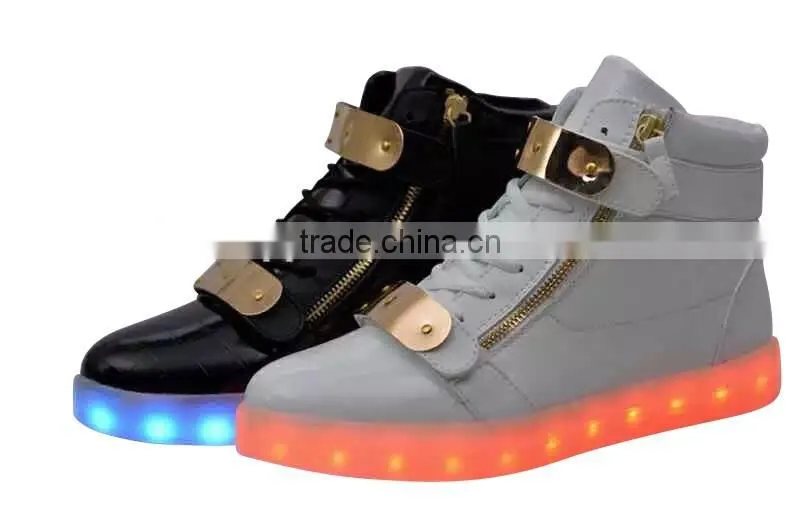 Boy and girls LED lights sports shoes