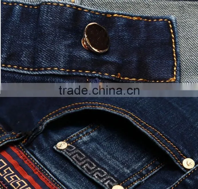 High quality stylish jeans pants men garment factory denim trousers