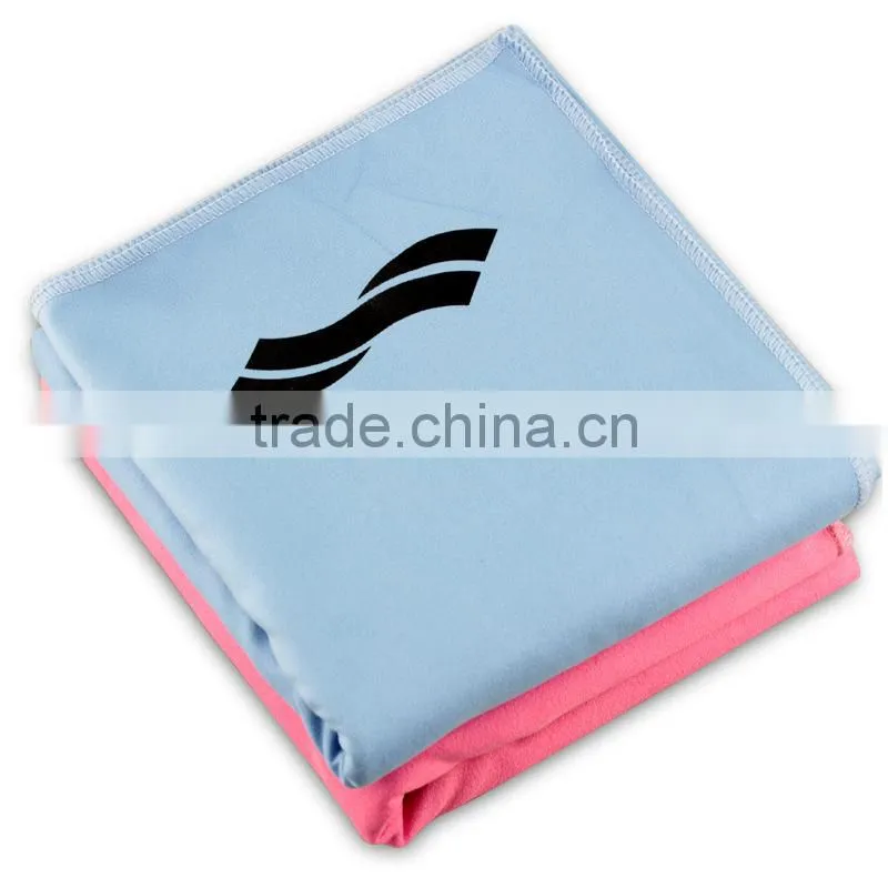 microfiber chamois custom printed beach towel with bag