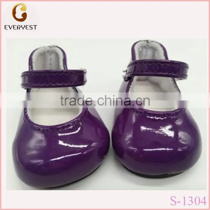 PU wholesale soft handamde doll shoes made in china
