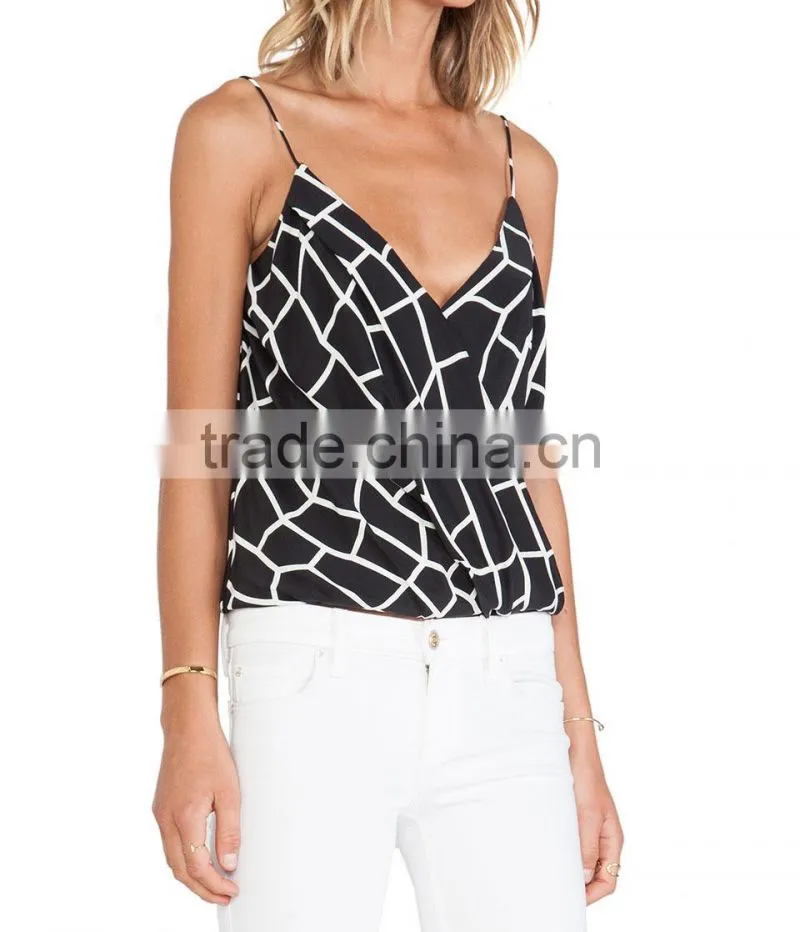 2017 Ladies Tops Printing Designs Fancy Sexy Tank Top