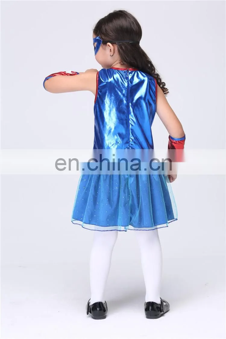 wholesale girl fancy party Captain America costume FGCC-0149