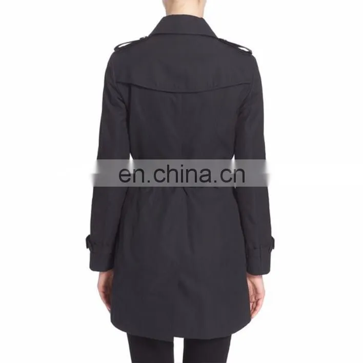 China Wholesale Black Trench Coat For Women