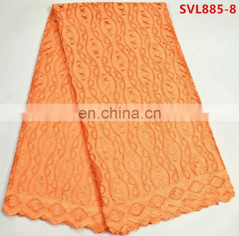 swiss voile cotton lace fabric 100% cotton swiss voile lace fabric black