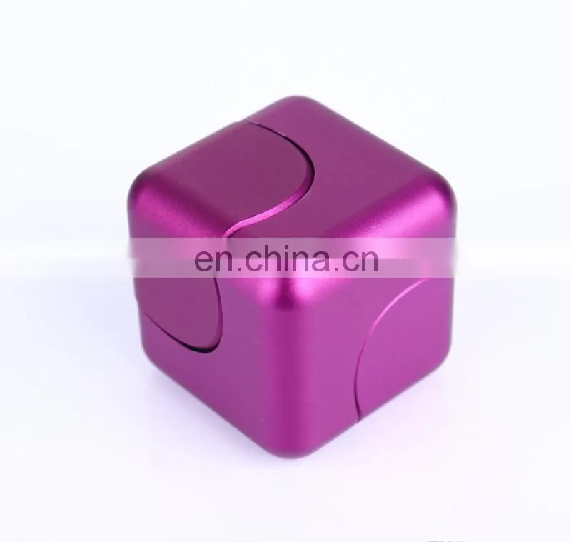 Pcc Team Square Spinner cube Fidget Toy EDC Fidgets cube Spinner For Autism and ADHD Increase Focus Square magic hand spinner