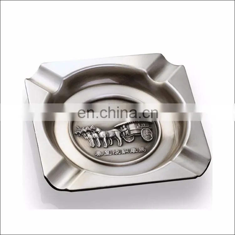 heart shape men cigar metal ashtray for smoking custom