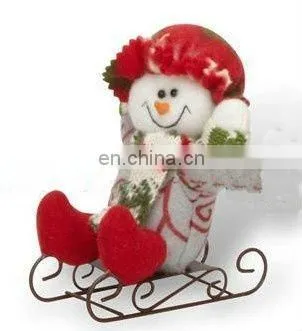 handmade skating christmas snowman