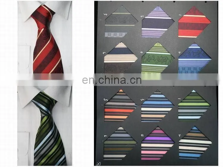 polyester jacquard woven fabric stripe neckties