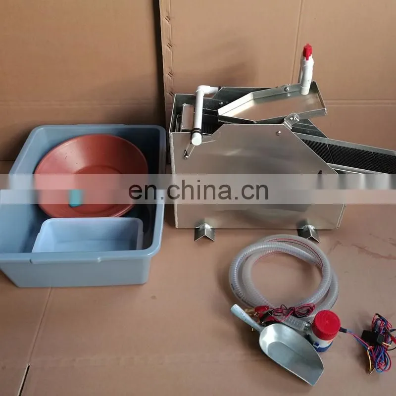 portable gold mining machines recovery sluice