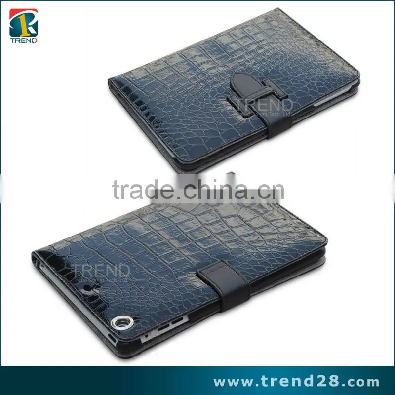 folding kickstand leather case for ipad mini tablet