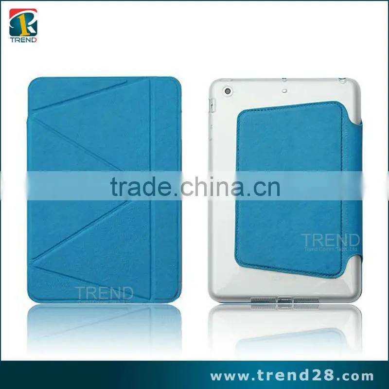 kickstand folding leather case for ipad mini