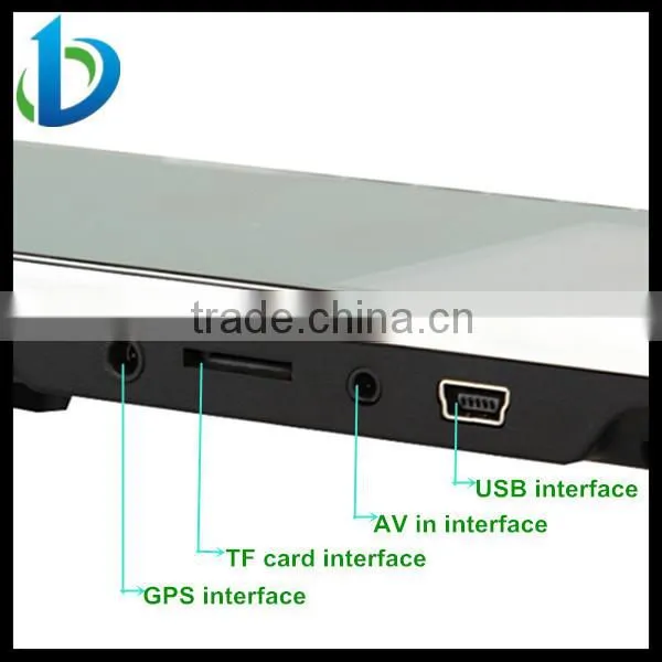 5 inch screen ultra-thin rearview mirror gps android