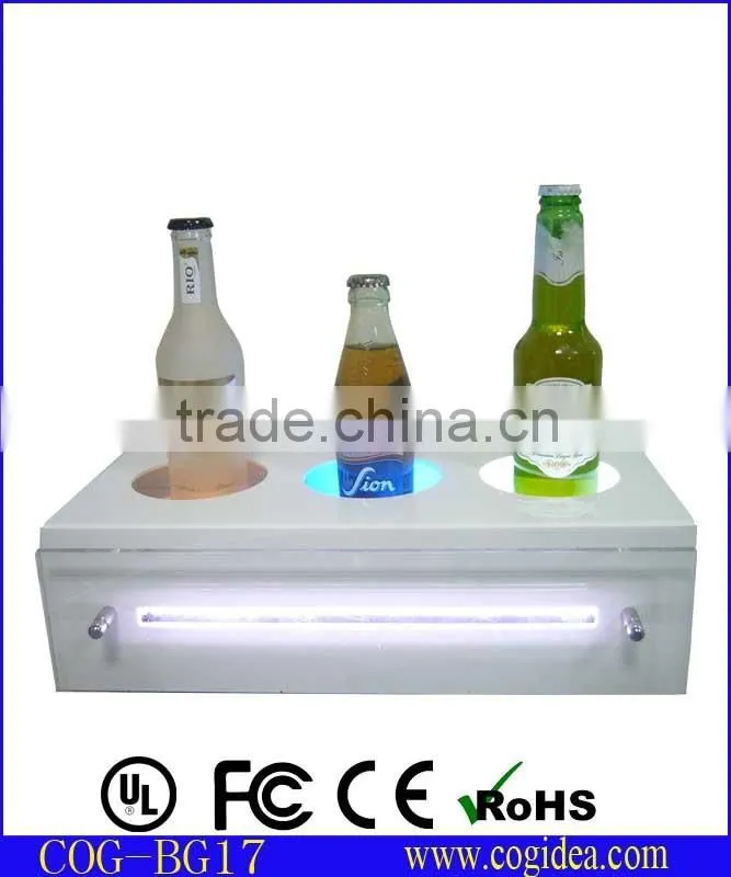 Hot new products for 2015 , acrylic bottle display , bottle led stand for promotion