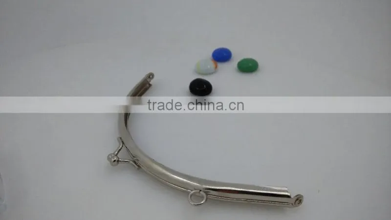 sliver double metal coin purse clip