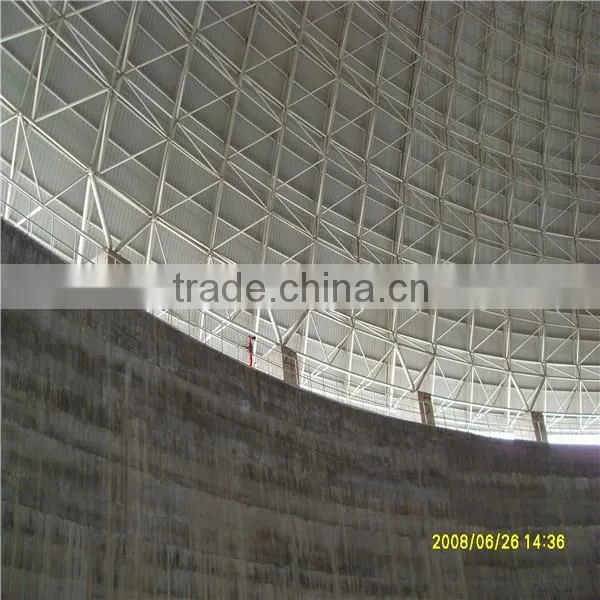 Factory steel structure drawing for dome coal storage